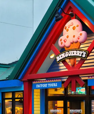 Besuche die Ben & Jerry’s Glacéfabrik in Vermont
